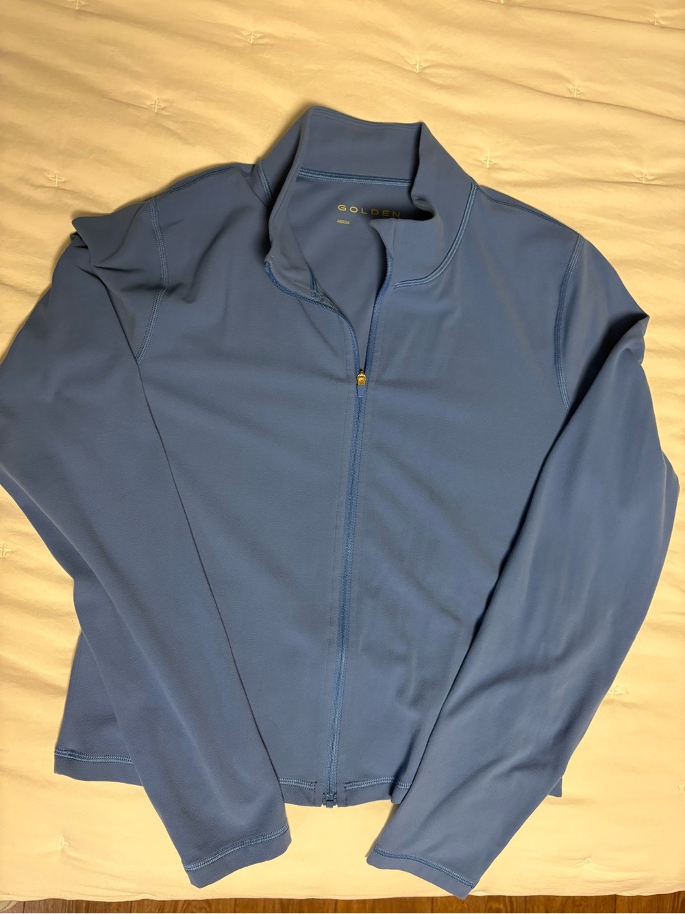 Aritzia Golden Butter Limit Zip Up - Large